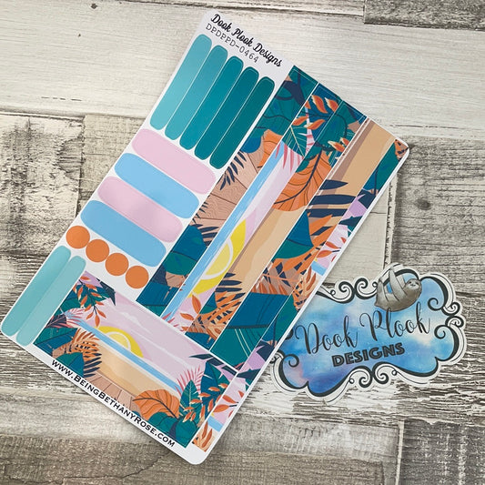 (0464) Passion Planner Daily stickers - Beach Deck