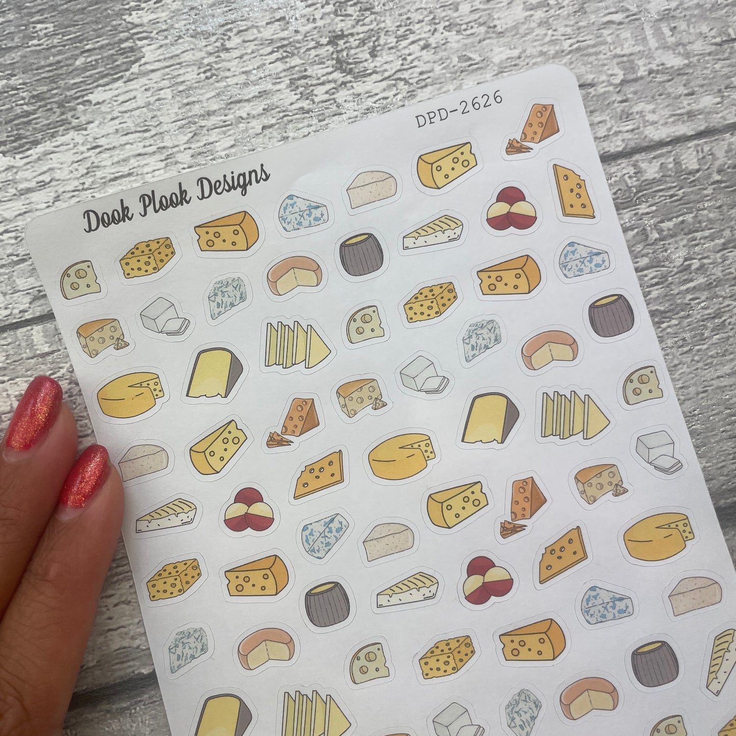Small Cheese stickers (DPD2626)