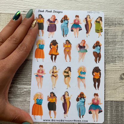 You're way too beautiful girl stickers (DPD1775)
