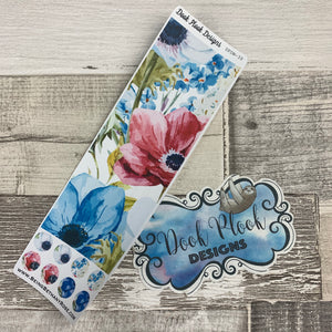 Passion Planner Hour Cover up / Washi strip stickers Flowers (DPDW-39)