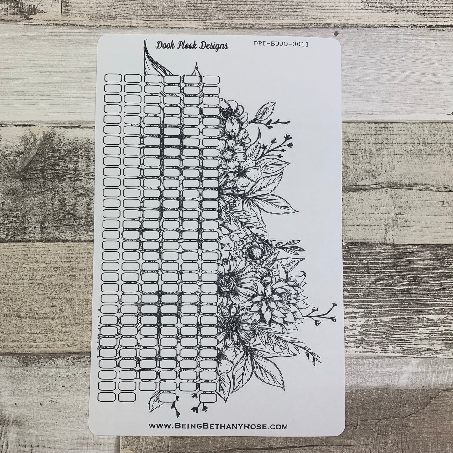 Penny challenge - year  Bullet Journal Style Tracker sticker (DPD011)