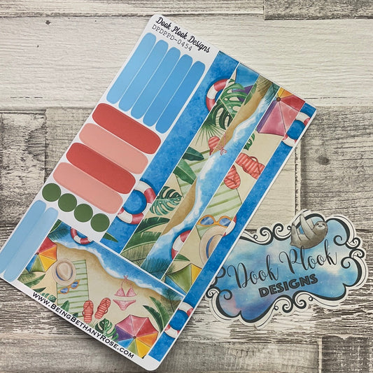 (0454) Passion Planner Daily stickers - Beach life