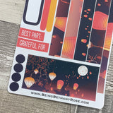 (0534) Passion Planner Daily stickers - lanterns