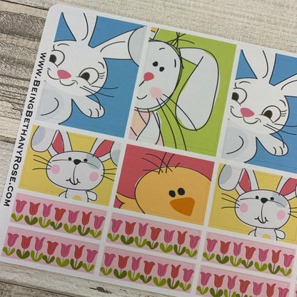 Easter cartoon box stickers for Erin Condren Vertical (DPD438)