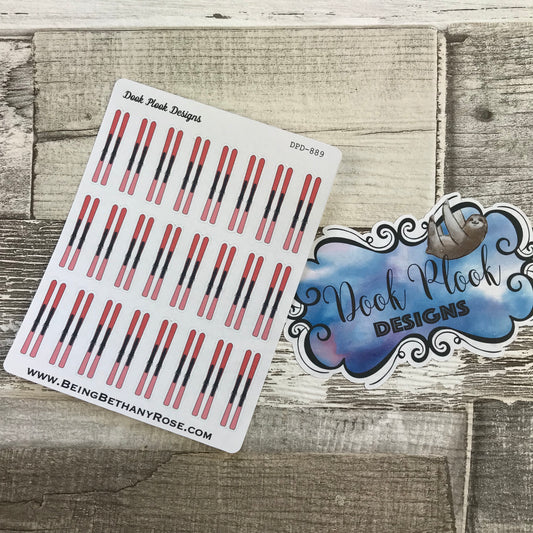 Ski / Skiing stickers (DPD889)