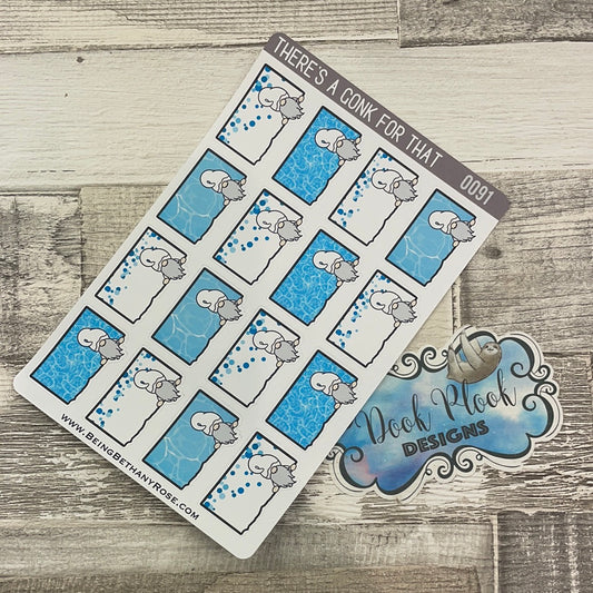 Make a Splash Ripped Notes Peeping Gnorman Sticker (GFT-0091)