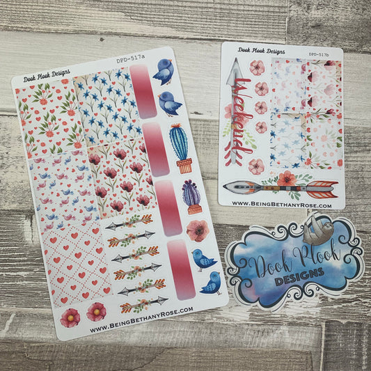 Watercolour mix week sticker set (DPD517)