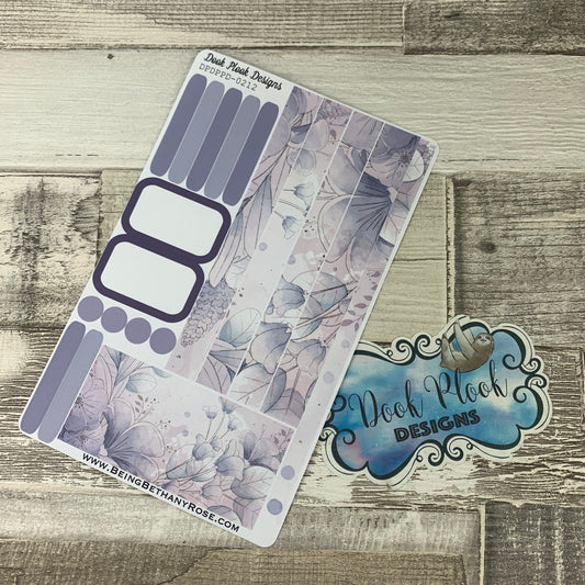 (0212) Passion Planner Daily stickers - Lilac Charm