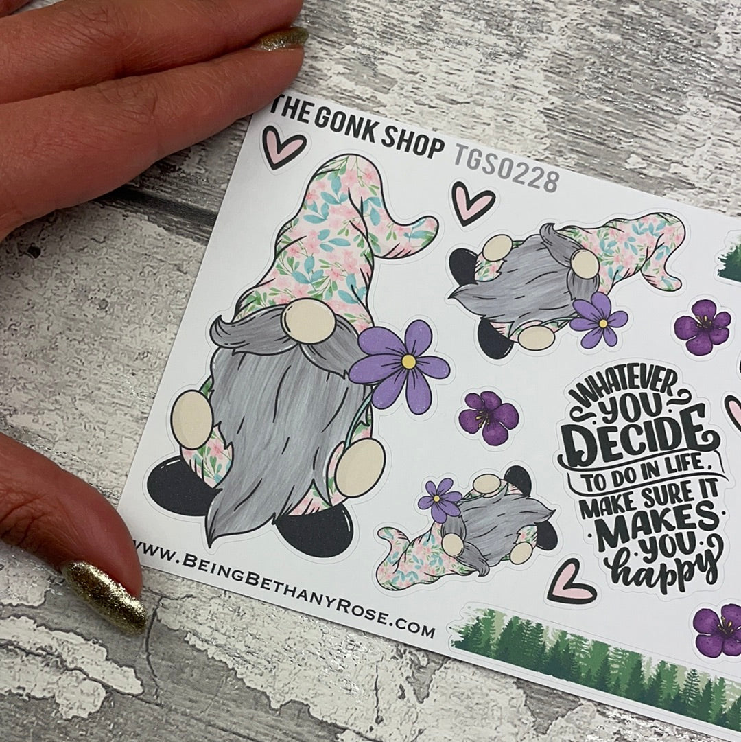 Florence Reid Flower Gonk Stickers (TGS0228)