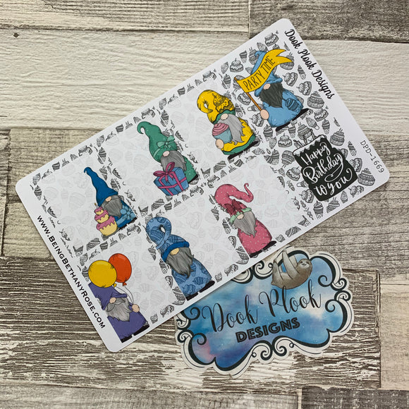 Party Gonk full box stickers for Erin Condren (DPD1669)