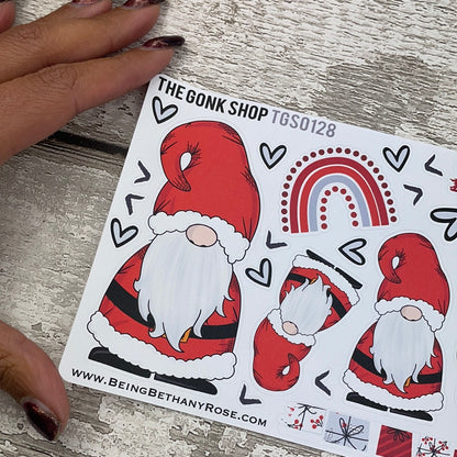 Santa Gnorman Gonk Stickers (TGS0128)