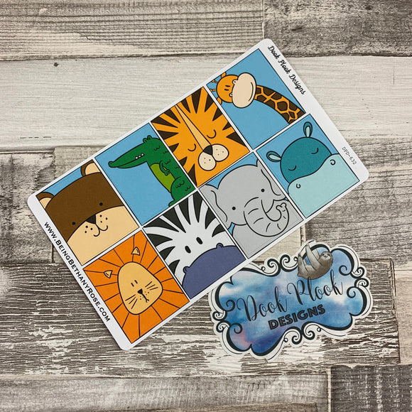 Animal full box stickers for Erin Condren(DPD632)