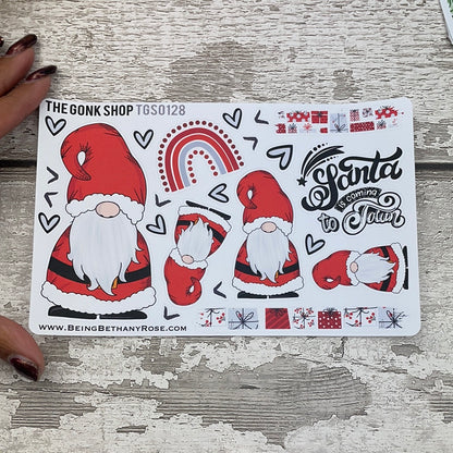 Santa Gnorman Gonk Stickers (TGS0128)