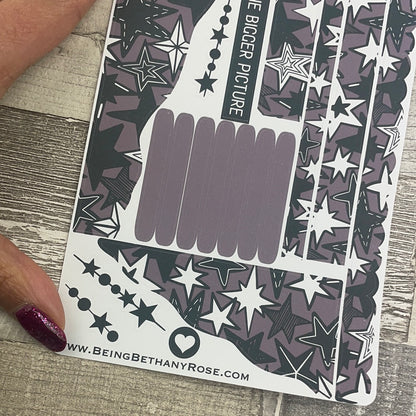 (0647) Passion Planner Daily Wave stickers - Charlie stars