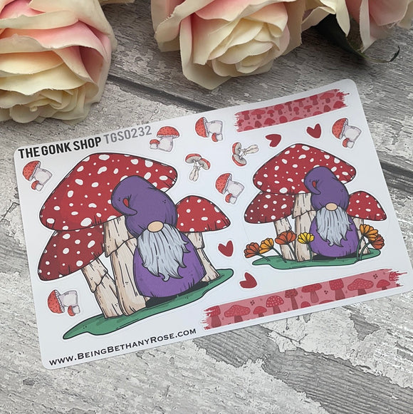 Michone Mushroom Scene Gonk Stickers (TGS0232)