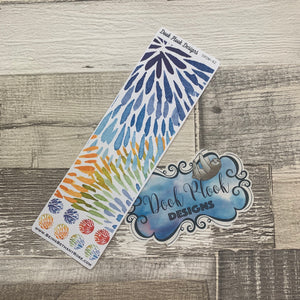 Passion Planner Hour Cover up / Washi strip stickers Watercolour Petals (DPDW-42)