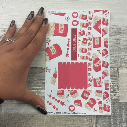(0691) Passion Planner Daily Wave stickers - Strawberry Jam