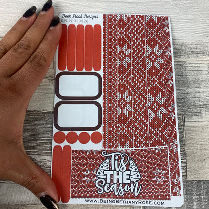 (0226) Passion Planner Daily stickers - Tis the season