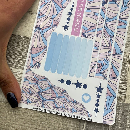 (448) Passion Planner Daily Wave stickers - pastel fans