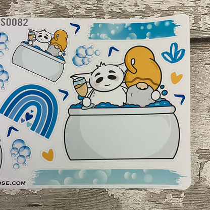 Hot tub Gnorman and Fweek Stickers (TGS0082)