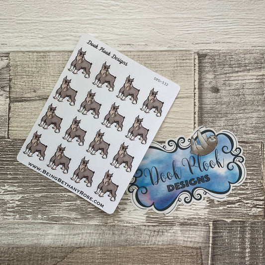 Schnauzer stickers (DPD532)