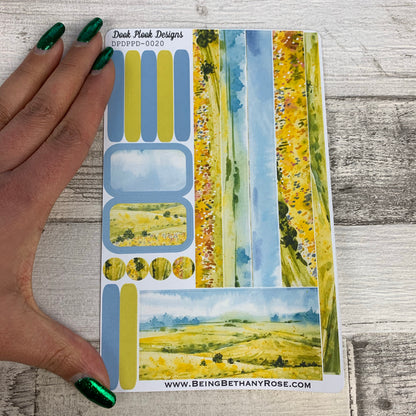 (0020) Passion Planner Daily stickers - Rolling fields