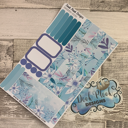 (0262) Passion Planner Daily stickers - Winter Teal