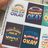 Everything will be ok full box stickers for Erin Condren (DPD1668)