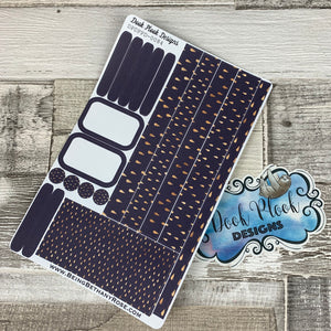 (0084) Passion Planner Daily stickers - Deepest Purple