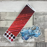 Passion Planner Hour Cover up / Washi strip stickers Red Stripe (DPDW-37)