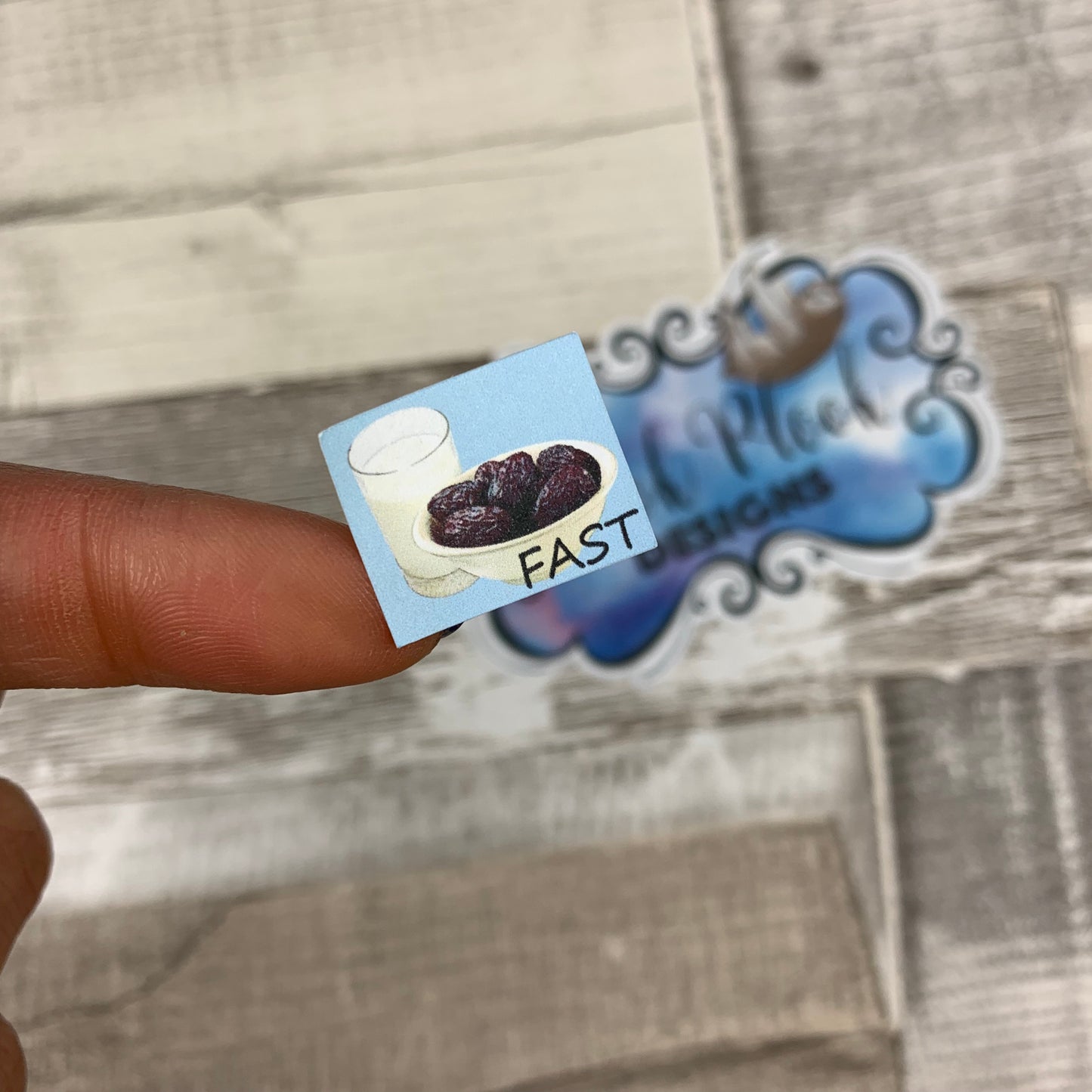 Dates and milk "fast" stickers (DPD369)