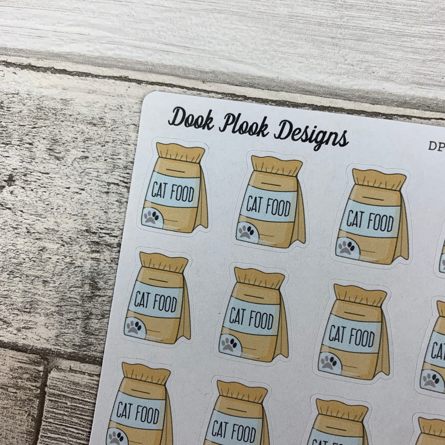 Cat food stickers  (DPD1014)