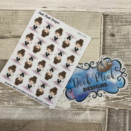 White Woman - Beauty / Make Up Stickers (DPD1421)