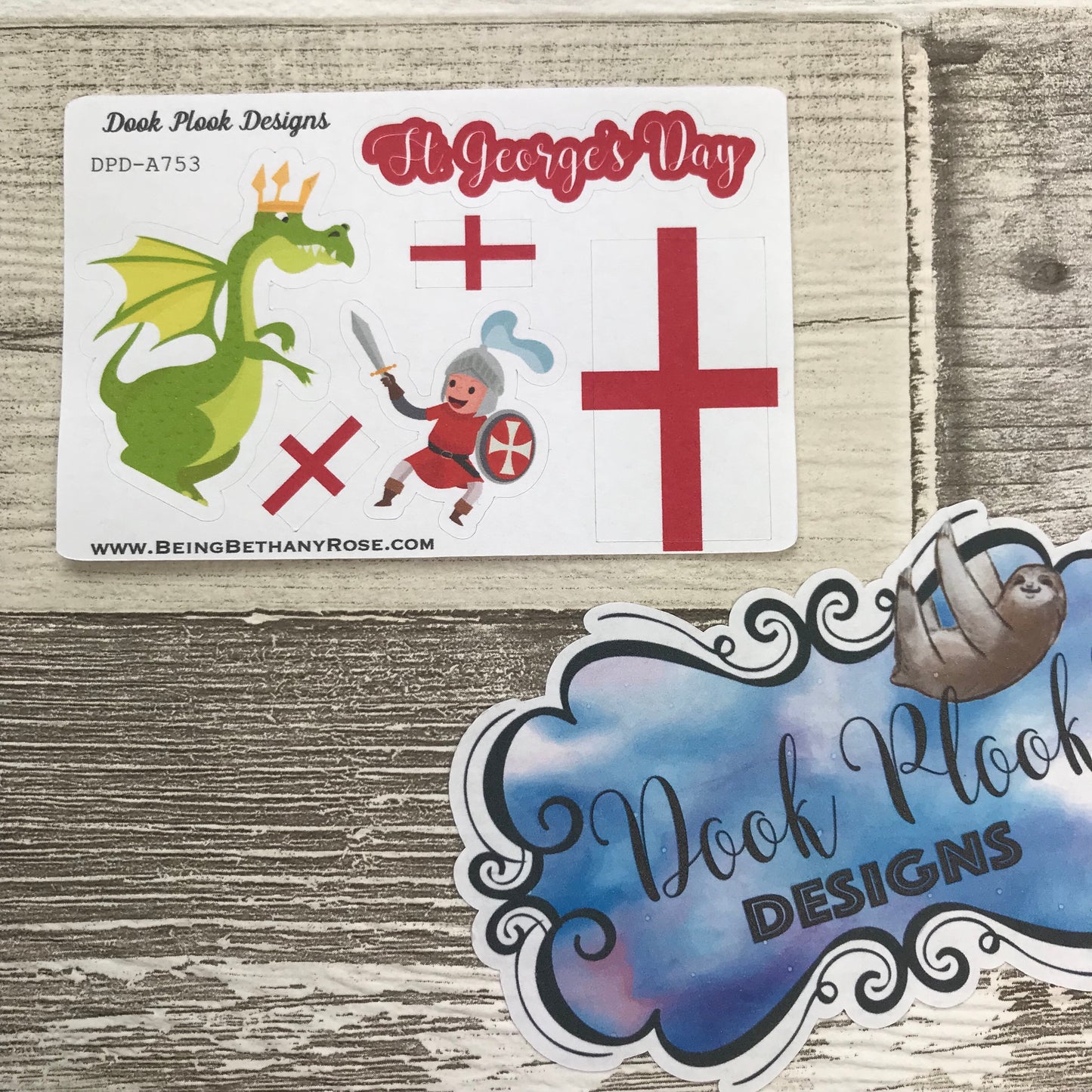 St George's Day stickers (Small Sampler Size) A753