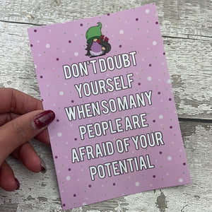 Postcard - Don't Doubt Yourself