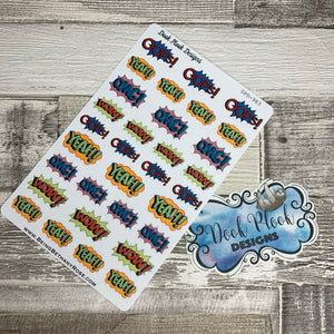 Comic Word stickers (DPD983)