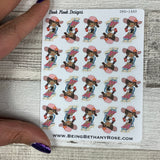 Black Woman - Sunbathing stickers (DPD1400)