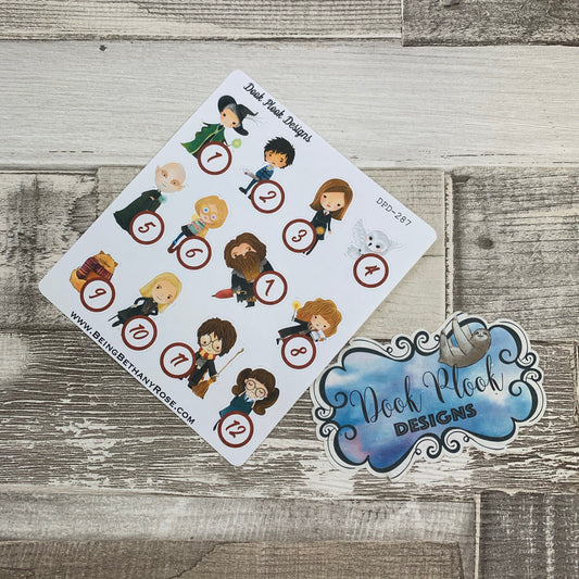 Wizard Countdown / Advent stickers  (DPD1509b)