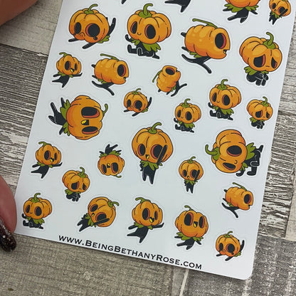 Halloween Pumpkin Man Character stickers (DPD2299)