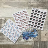 Realistic rat (white, black, hooded) stickers (DPD1289)
