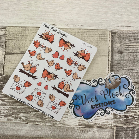 Love birds / romance stickers (DPD1298)