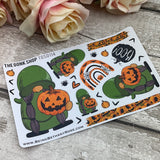Halloween Pumpkin Gretel Gonk Stickers (TGS0114)