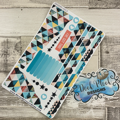 (0412) Passion Planner Daily Wave stickers - triangle