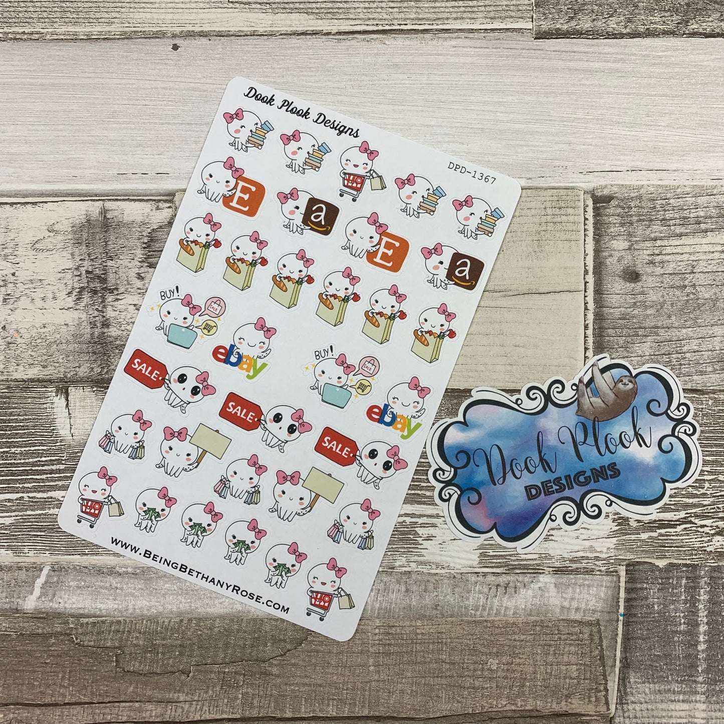 Octopus Mixed shopping stickers (DPD 1368)