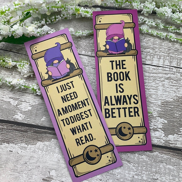 Bookmark - The Book is / I Just Need a Moment