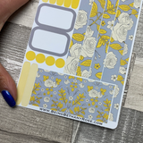 (0288) Passion Planner Daily stickers - Yellow roses
