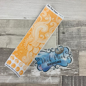 Passion Planner Hour Cover up / Washi strip stickers Yellow Swirl (DPDW-35)