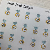 Wedding countdown stickers (DPD216)