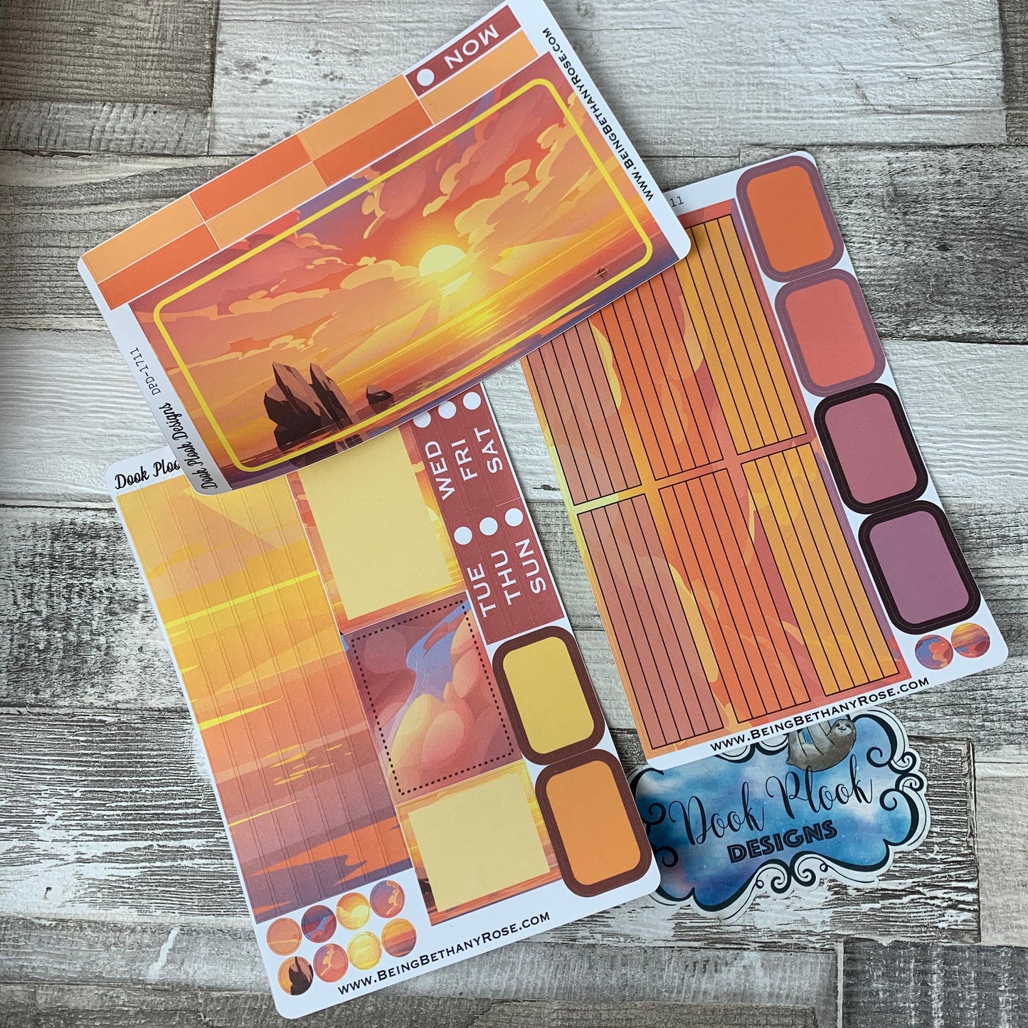 Sunset Passion Planner Week Kit (DPD1711)