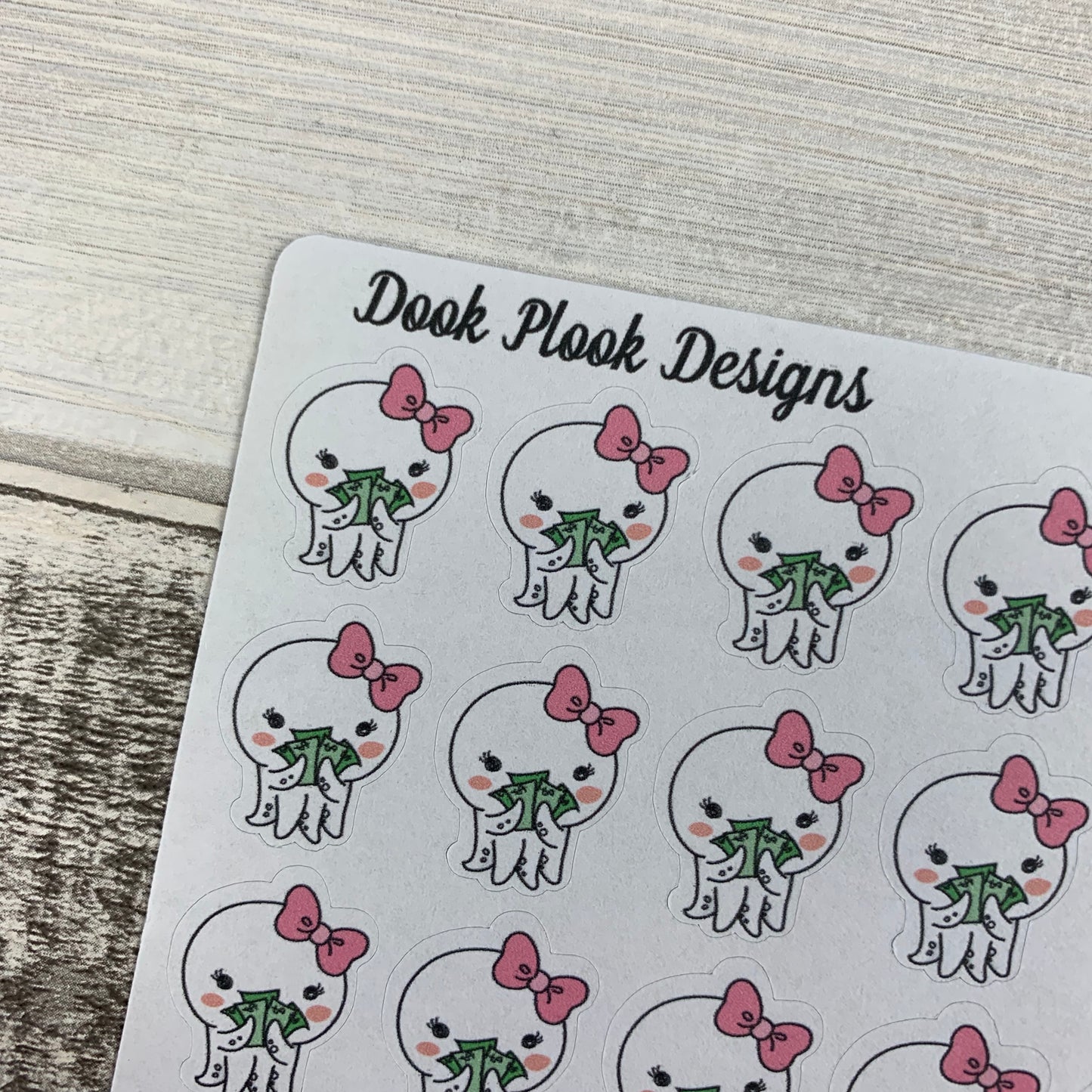 Octopus Character money stickers (DPD 1376)